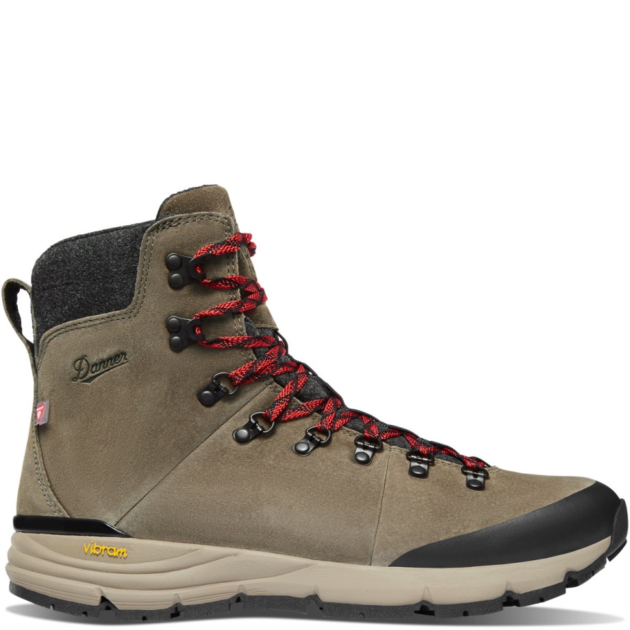 Arctic 600 Side-Zip 7 Brown/Red 200G Danner