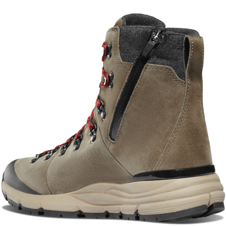 Arctic 600 Side-Zip 7 Brown/Red 200G Danner