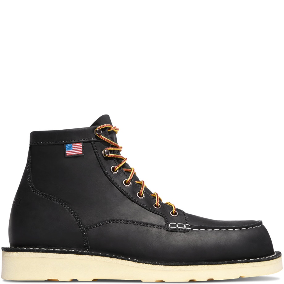 Bull Run Moc Toe 6 Black Steel Toe Danner