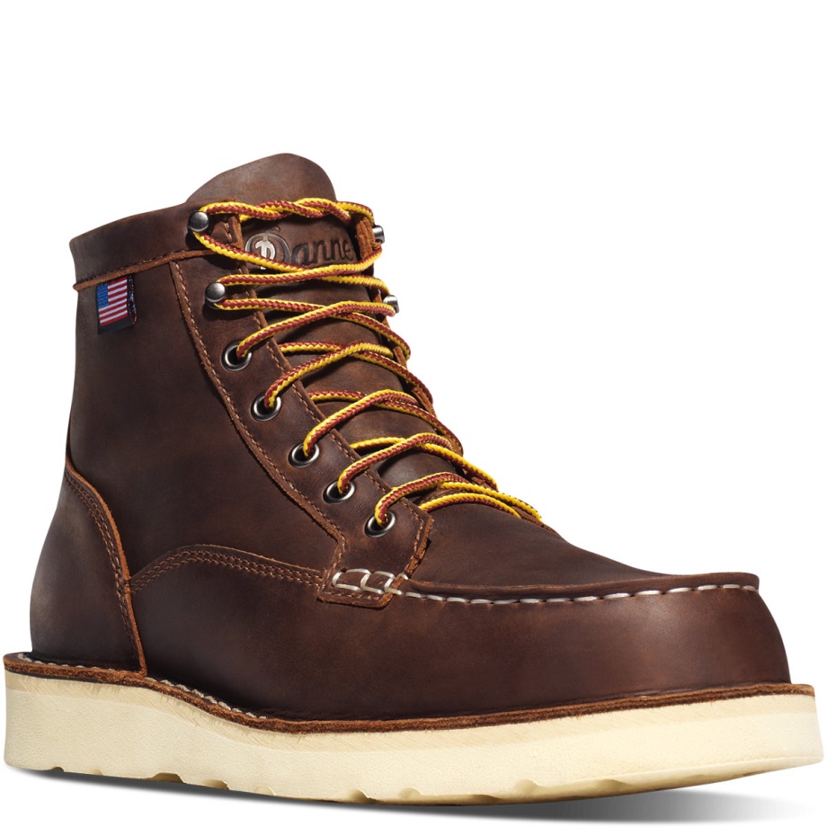 Danner Bull Run Moc Toe 6 Brown Steel Toe
