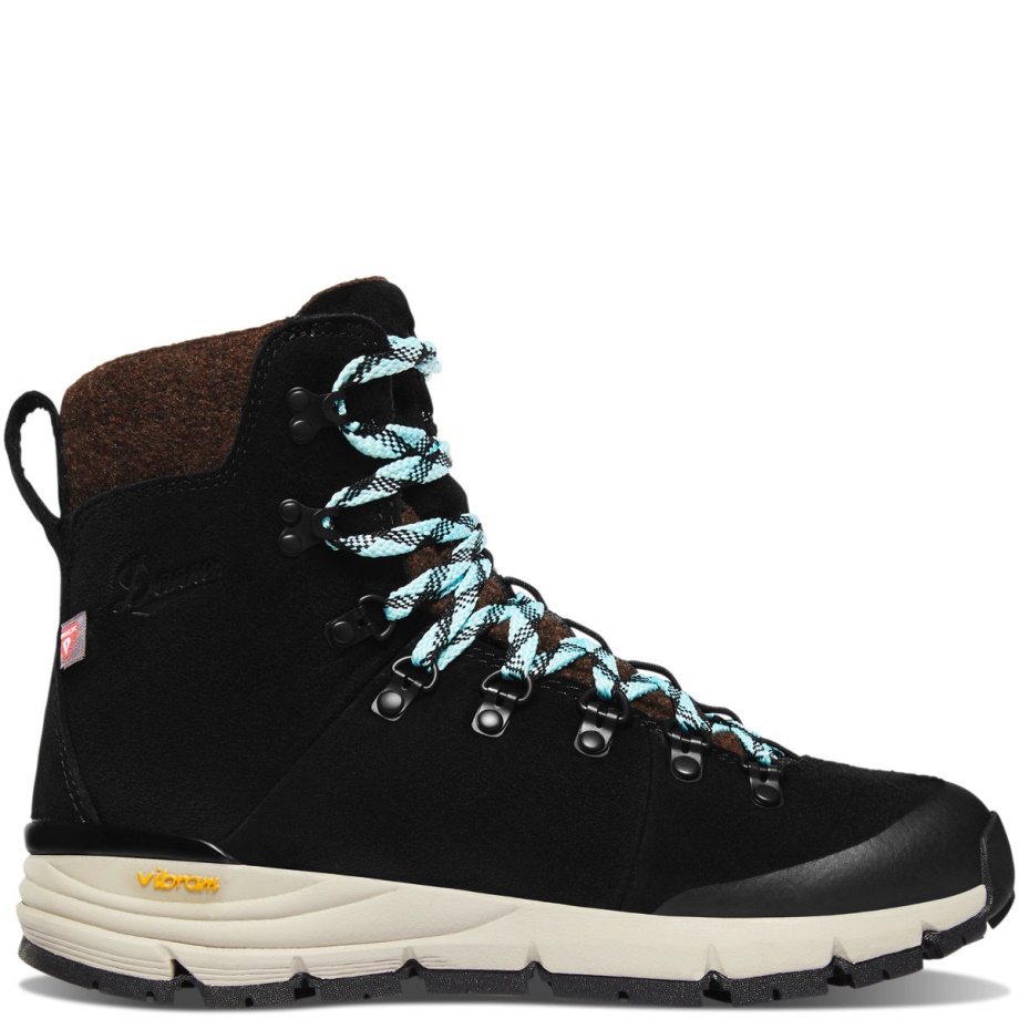 Danner Women's Arctic 600 Side-Zip 7 Black/Spark Blue 200G