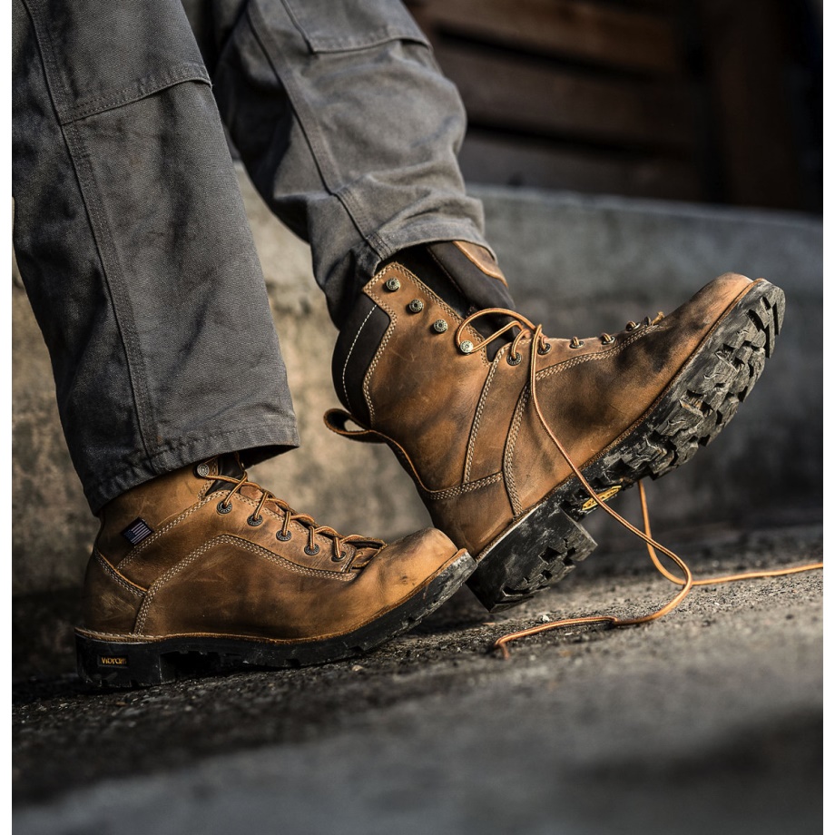 Quarry USA Distressed Brown Alloy Toe Danner
