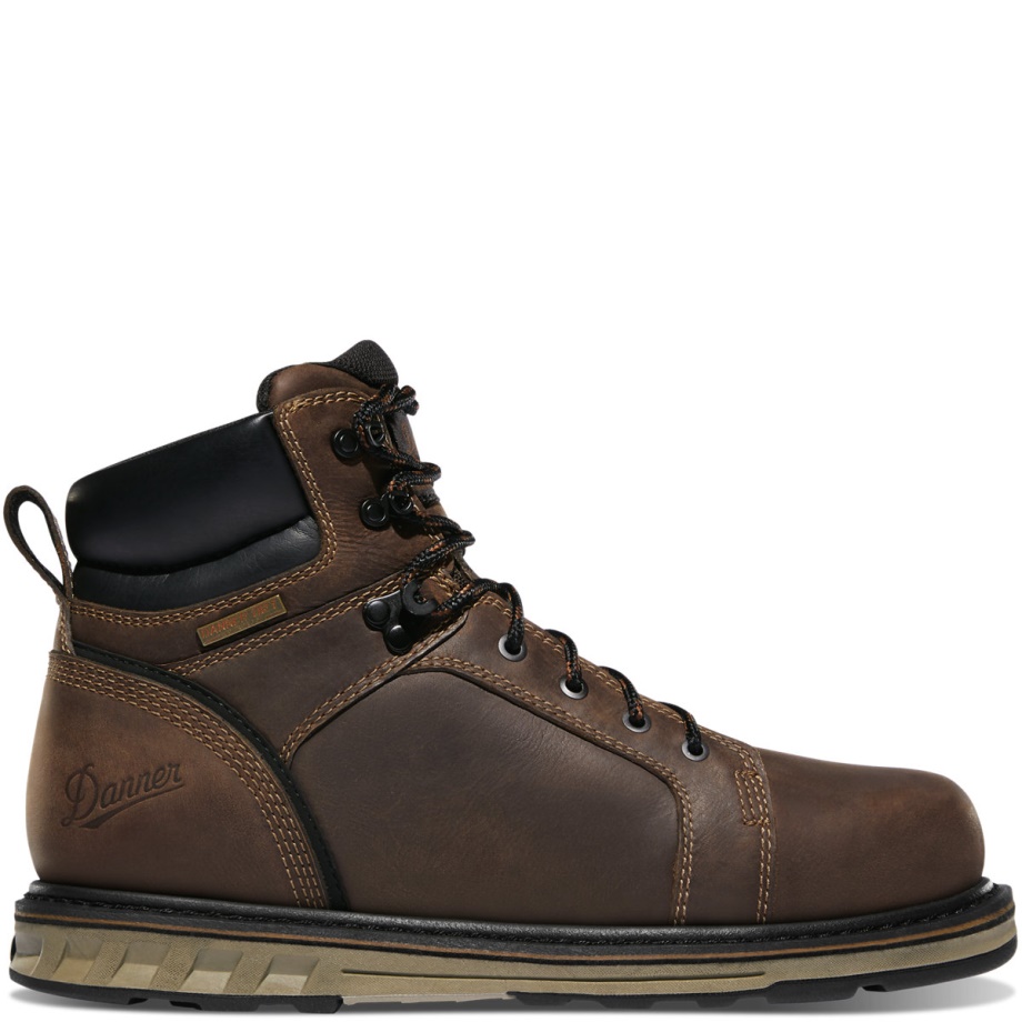 Steel Yard 6 Brown Steel Toe Wedge Hot Danner