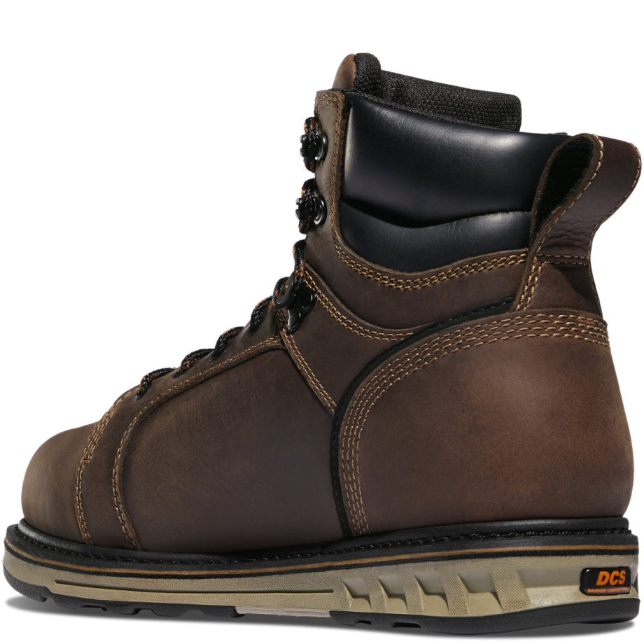 Steel Yard 6 Brown Steel Toe Wedge Hot Danner