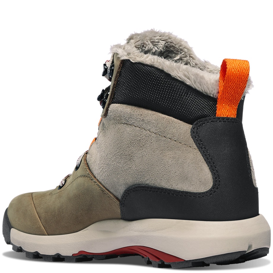 Women's Inquire Mid Insulated Hazelwood/Tangerine/Red Danner